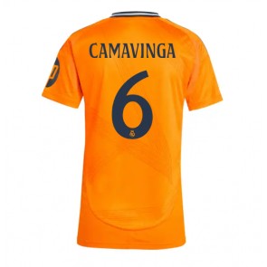 Billiga Real Madrid Eduardo Camavinga #6 Bortatröja Dam 2024-25 Kortärmad